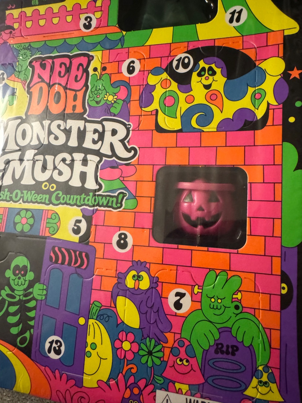 Nee Doh Monster Mush Squish-O-Ween Countdown - Multicolor Kids Squishy Toy Set - Picture 6 of 8